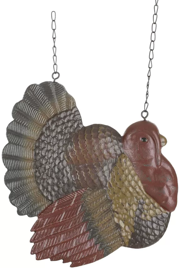 New 11 Inch Resin Turkey Hanging Decoration Indoor Decorations