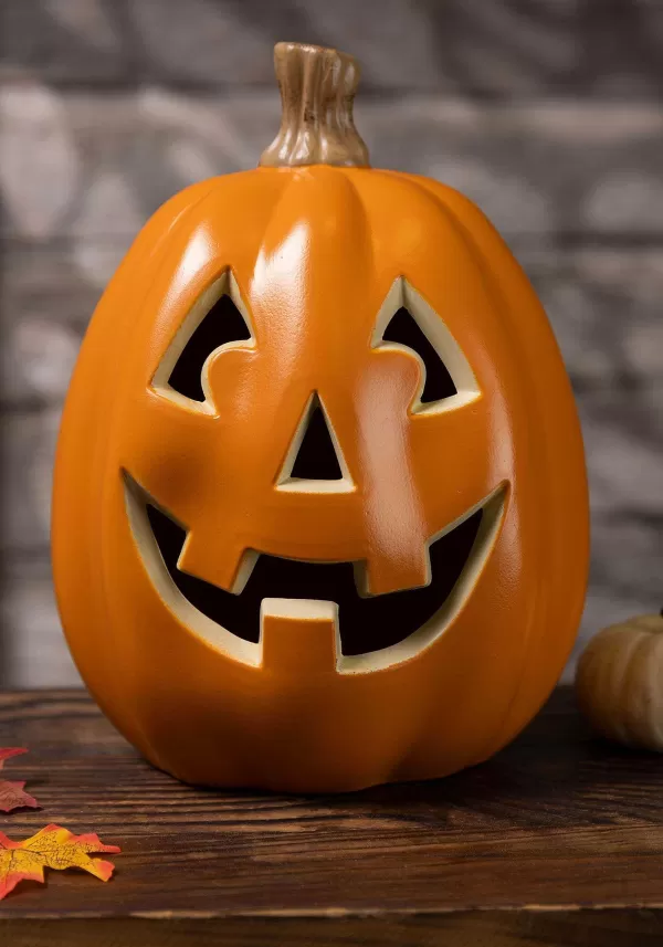 Sale 12" Light Up Pumpkin Halloween Decoration Pumpkin D Cor