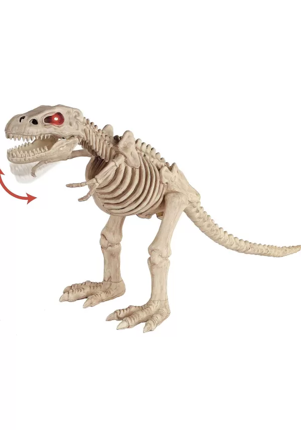 Fashion 16.5" Animated Sound Activated T-Rex Skeleton Decoration Animatronics