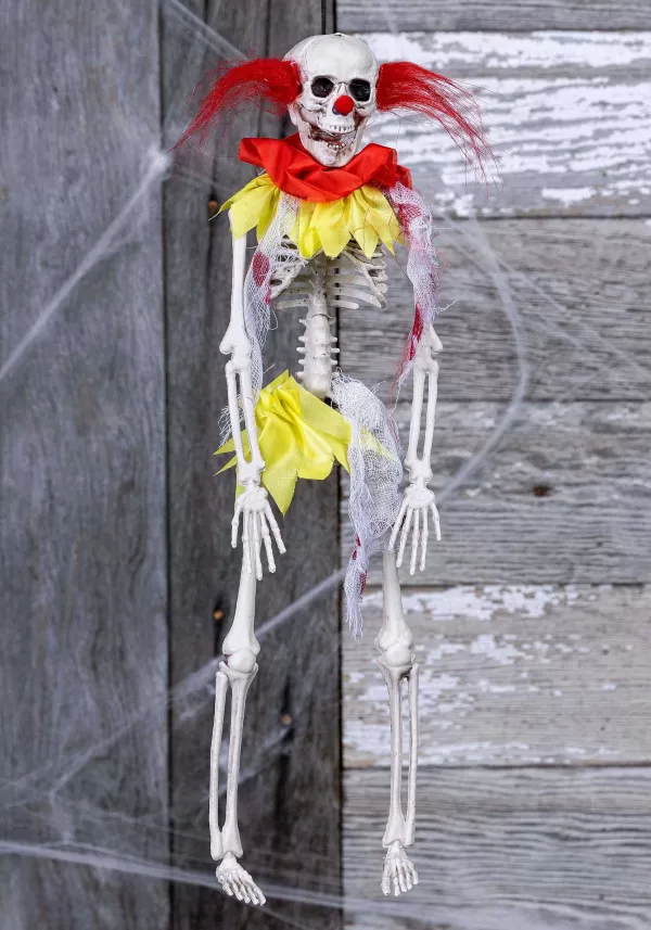 Online 16-Inch Skeleton Clown Decoration Outdoor Decorations