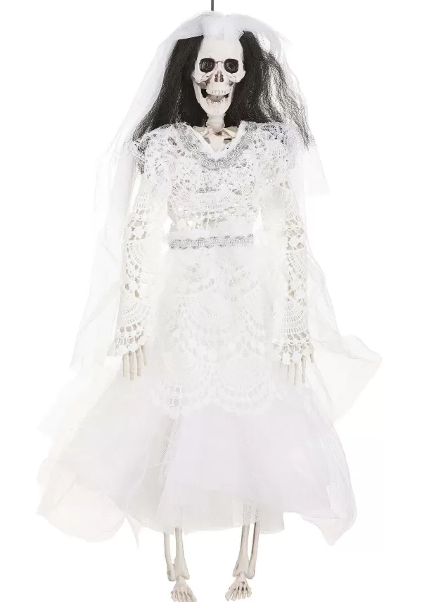 Flash Sale 16-Inch Skeleton Dressed Bride Halloween Decoration Indoor Decorations