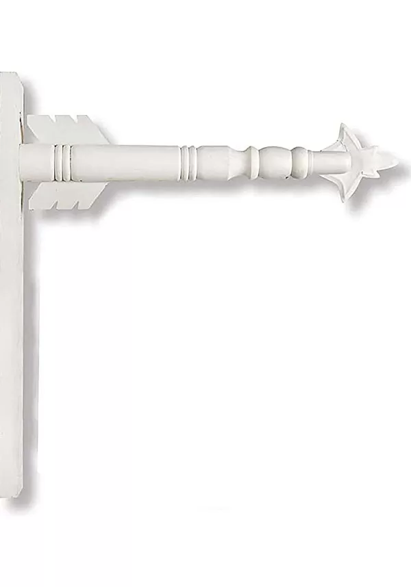 Discount 17.5 Inch White Wood Arrow Holder Indoor Decorations