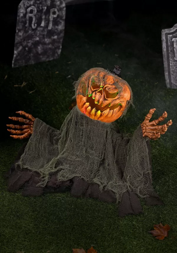 Shop 20" Animated Pumpkin Groundbreaker Halloween Decoration Animatronics
