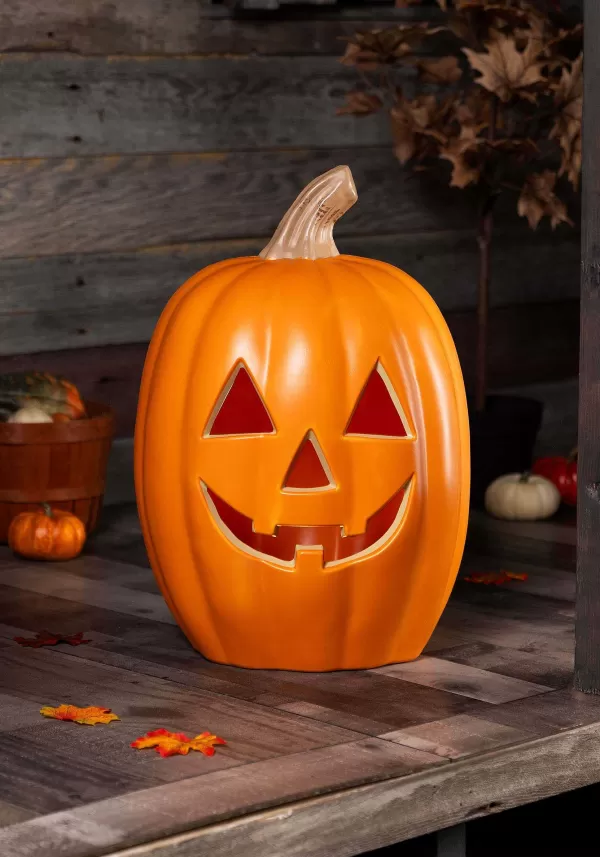 Outlet 20" Light Up Pumpkin Halloween Decoration Outdoor Decorations