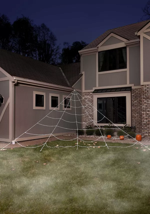Discount 23Ft Giant Spider Web Outdoor Halloween Yard Decoration Outdoor Decorations