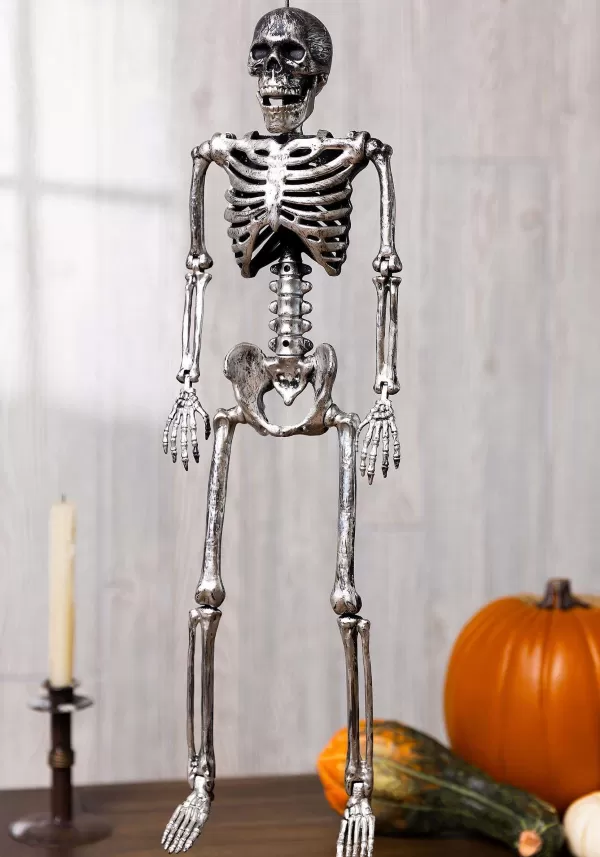 Online 24" Gun Metal Skeleton Prop Indoor Decorations
