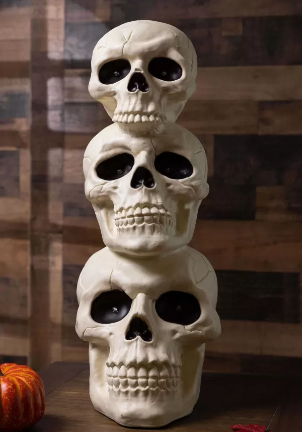 Flash Sale 27.5 Inch Light Up Skull Totem Decoration Indoor Decorations