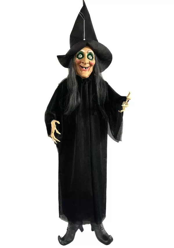 Fashion 39" Electronic Floating Witch Halloween Decoration Animatronics