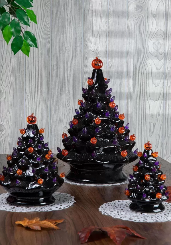 Flash Sale 3 Lighted Halloween Dolomite Trees With Sound Decoration Indoor Decorations