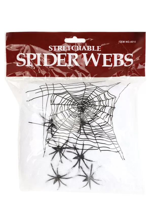 Outlet 400 Square Ft White Spider Web Halloween Prop Indoor Decorations