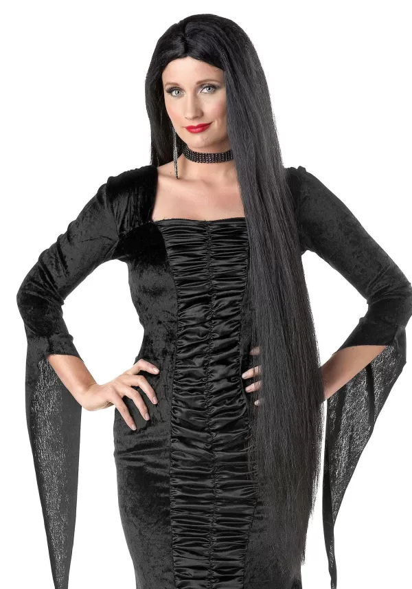 Sale 40" Long Black Witch Wig For Women Wigs