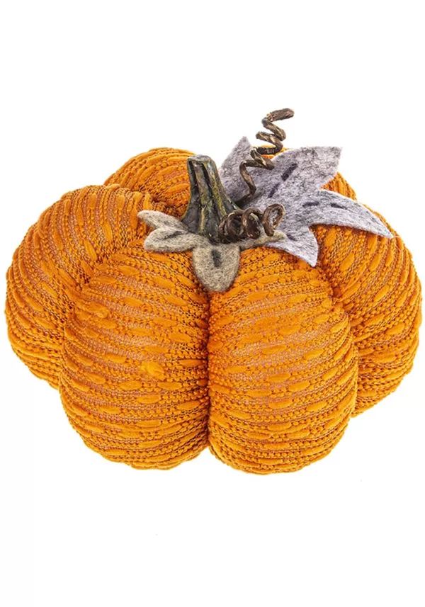 Cheap 4.5" Stuffed Orange Pumpkin Holiday Decoration Halloween Props