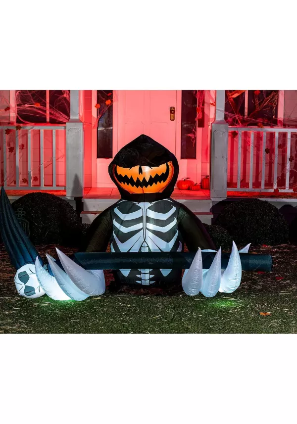 Flash Sale 4 Foot Tall Pumpkin Reaper Inflatable Decoration Inflatable Decorations
