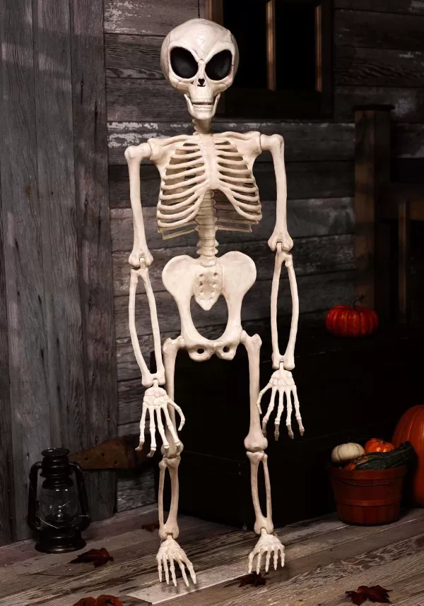Store 52" Alien Skeleton Halloween Decoration Outdoor Decorations
