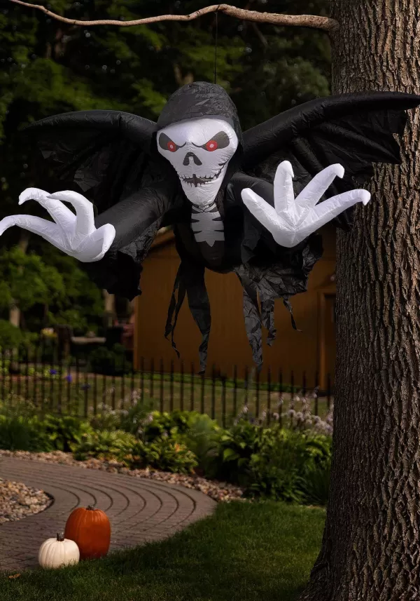 Online 5.5 Foot Inflatable Grim Reaper Decoration Inflatable Decorations