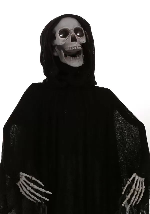 Fashion 5 Foot Animated Light Up Reaper Halloween Decoration Animatronics