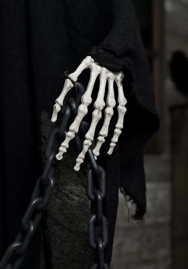Fashion 5 Foot Animated Light Up Reaper Halloween Decoration Animatronics
