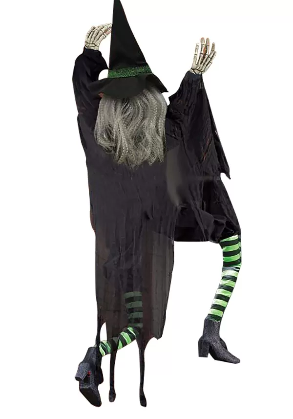 Clearance 5 Ft Climbing Witch Wall Halloween Decoration Halloween Props