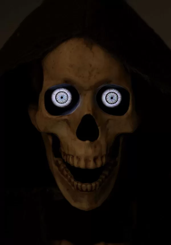 Clearance 5Ft Gleaming Digital Eye Hanging Reaper Seasonal Visions Decoration Animatronics
