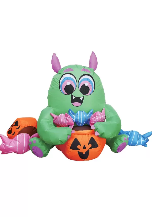 Shop 5Ft Tall Candy Monster Inflatable Decoration Inflatable Decorations