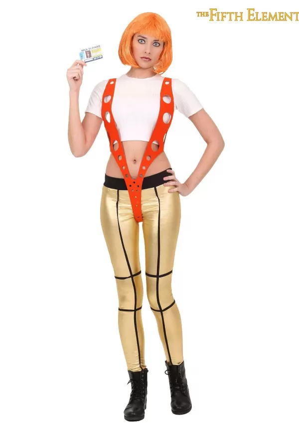Online 5Th Element Leeloo Orange Harness Costume Women'S Costumes