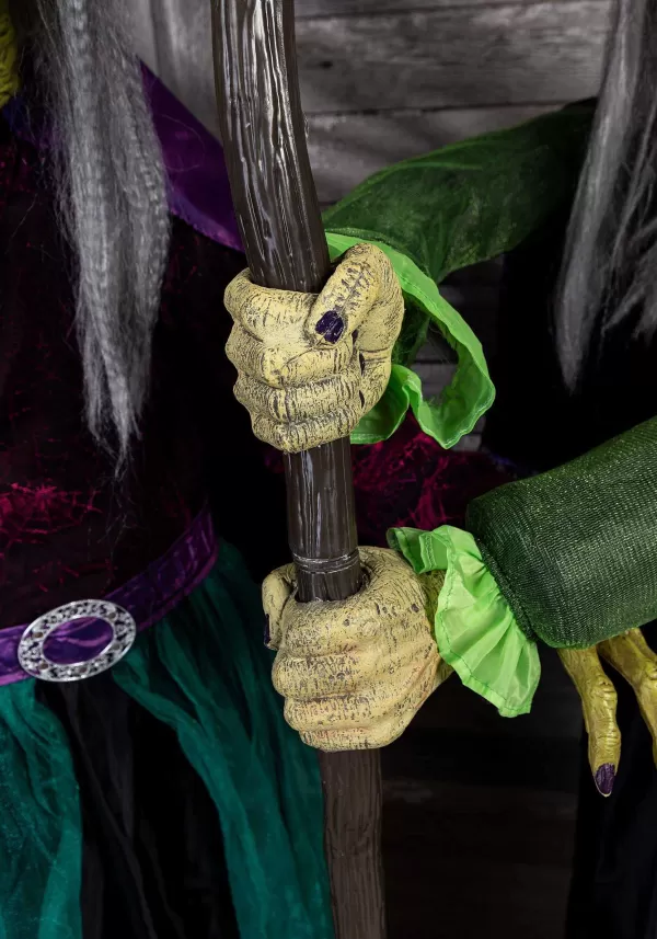 Flash Sale 6.5Ft Seasonal Visions International Stirring Up Trouble Witch Animatronic Decoration Animatronics
