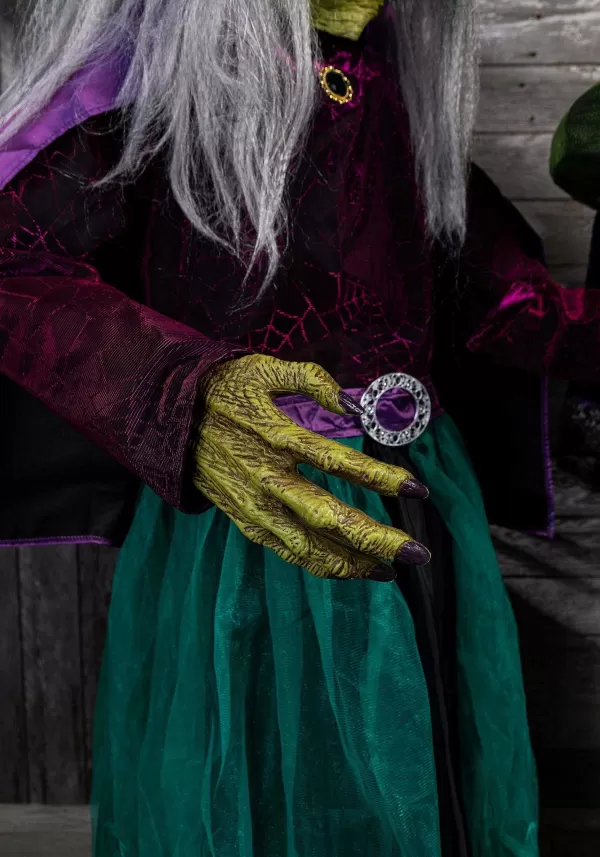 Flash Sale 6.5Ft Seasonal Visions International Stirring Up Trouble Witch Animatronic Decoration Animatronics