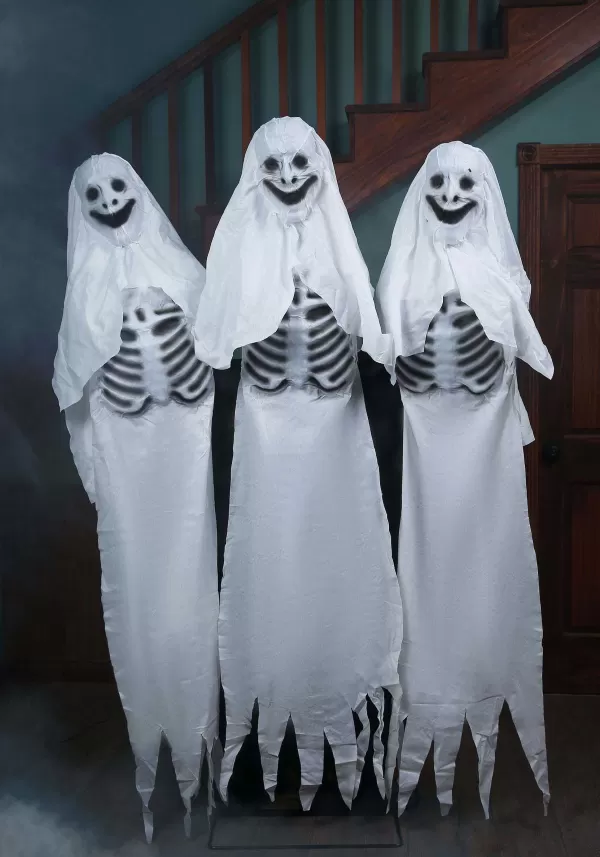 Flash Sale 6 Ft. Animatronic Ghostly Trio Decoration Animatronics