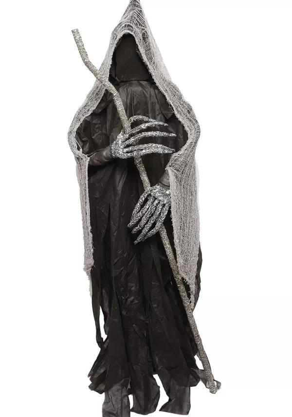 Flash Sale 6Ft Reaper With Staff Halloween Decoration Outdoor Decorations