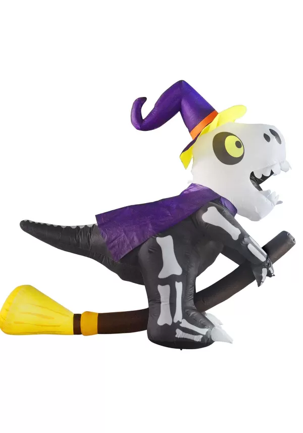 Clearance 6Ft Tall Flying Skeleton T-Rex Inflatable Decoration Inflatable Decorations