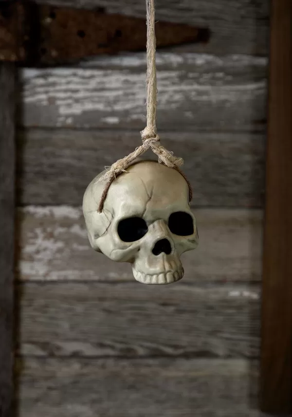 Store 6-Inch Hanging Skull Halloween Decoration Outdoor Decorations