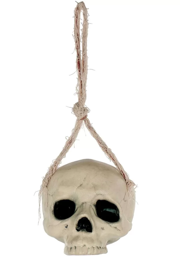 Store 6-Inch Hanging Skull Halloween Decoration Outdoor Decorations