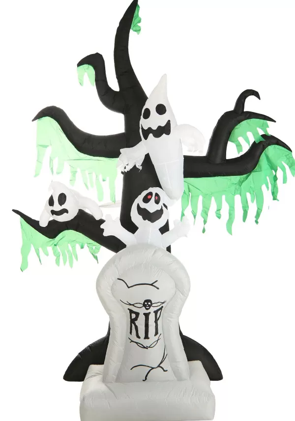 Cheap 7.25Ft Haunted Ghost Tree With Tombstone Inflatable Decoration Inflatable Decorations