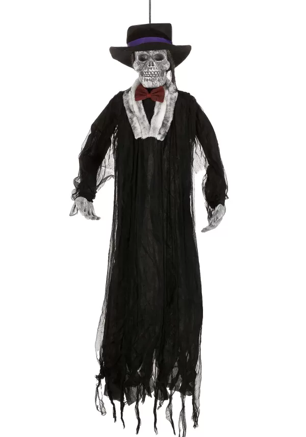Discount 72-Inch Hanging Skeleton Groom Halloween Decoration Outdoor Decorations