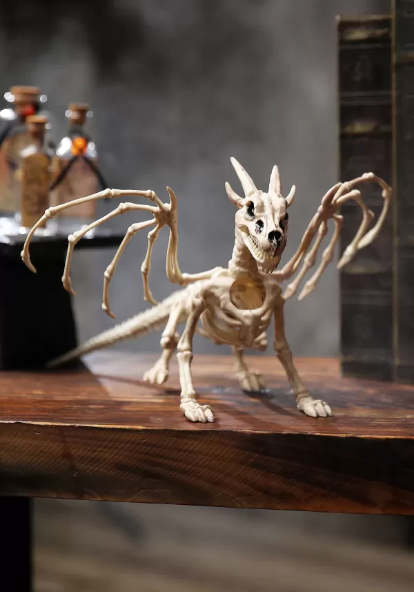 Shop 7 Inch Dragon Skeleton Decoration Outdoor Decorations