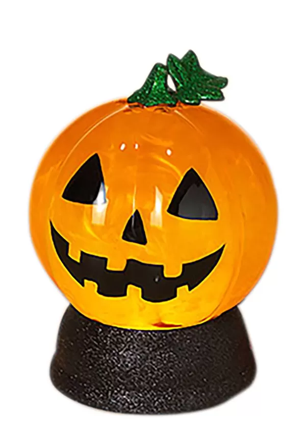 Flash Sale 7" Lighted Spinning Smoky Water Globe Decoration Halloween Lights