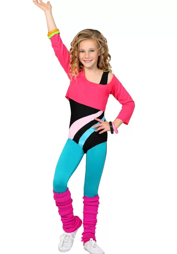 Outlet 80'S Workout Costume For Girls Girl Costumes
