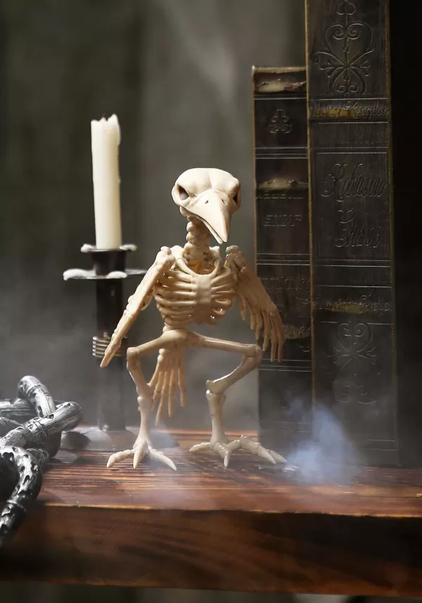 Clearance 8" Skeleton Raven Prop Door Decorations