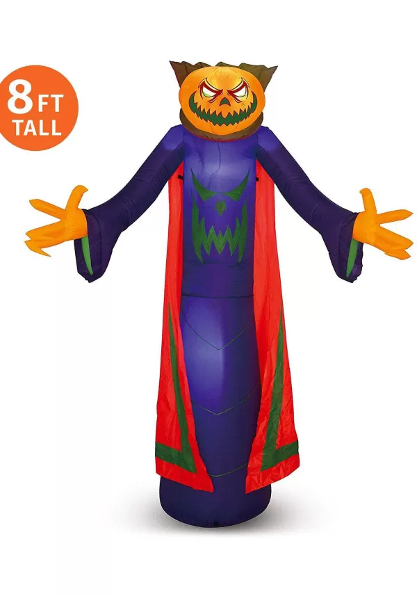 Sale 8Ft Inflatable Pumpkin Wizard Decoration Inflatable Decorations