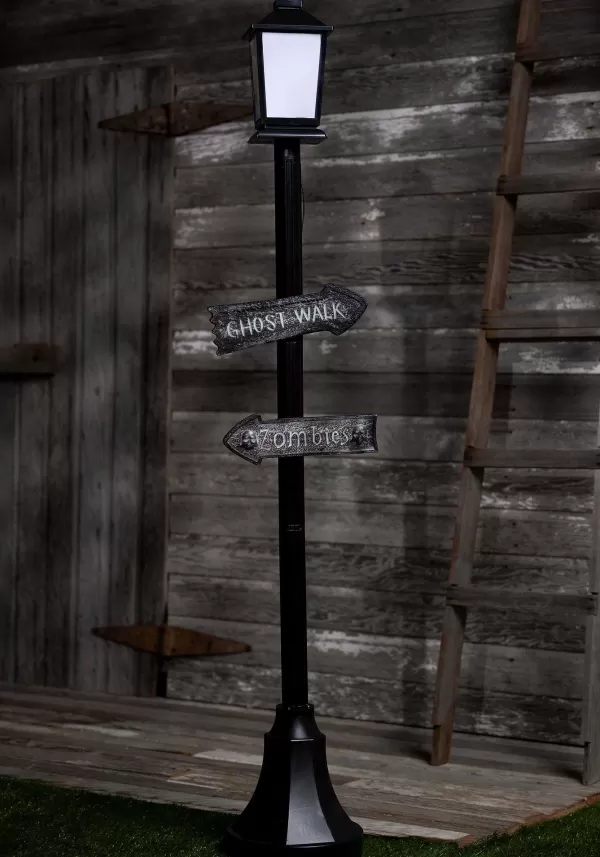 Flash Sale 92-Inch Street Light With Lights And Sound Decoration Halloween Lights