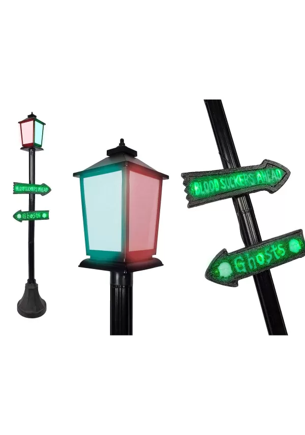 Flash Sale 92-Inch Street Light With Lights And Sound Decoration Halloween Lights