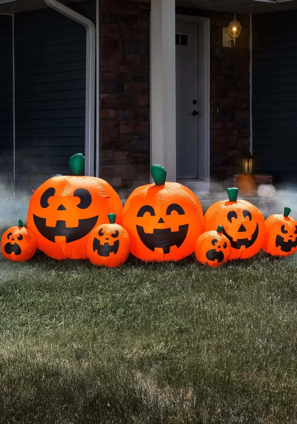 Best Sale 96 Inch Electric Inflatable Pumpkins Halloween Decor Set Inflatable Decorations