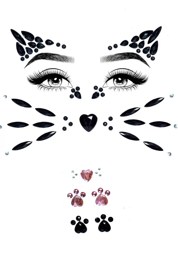 Cheap Adhesive Face Animal Jewel Kit Makeup