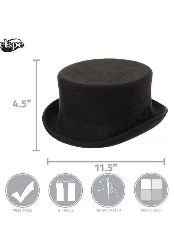 Cheap Adult Black John Bull Costume Hat Hats