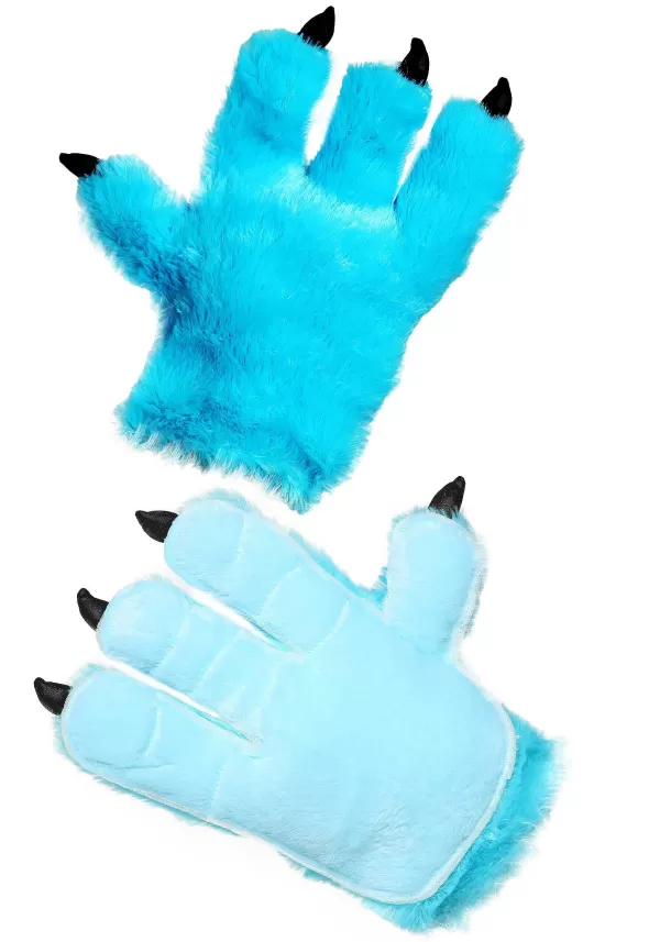 Sale Adult Blue Monster Hands Gloves