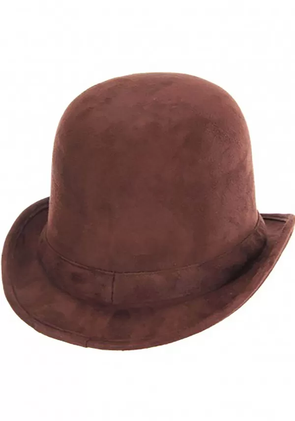 Cheap Adult Brown Derby Top Hat Hats