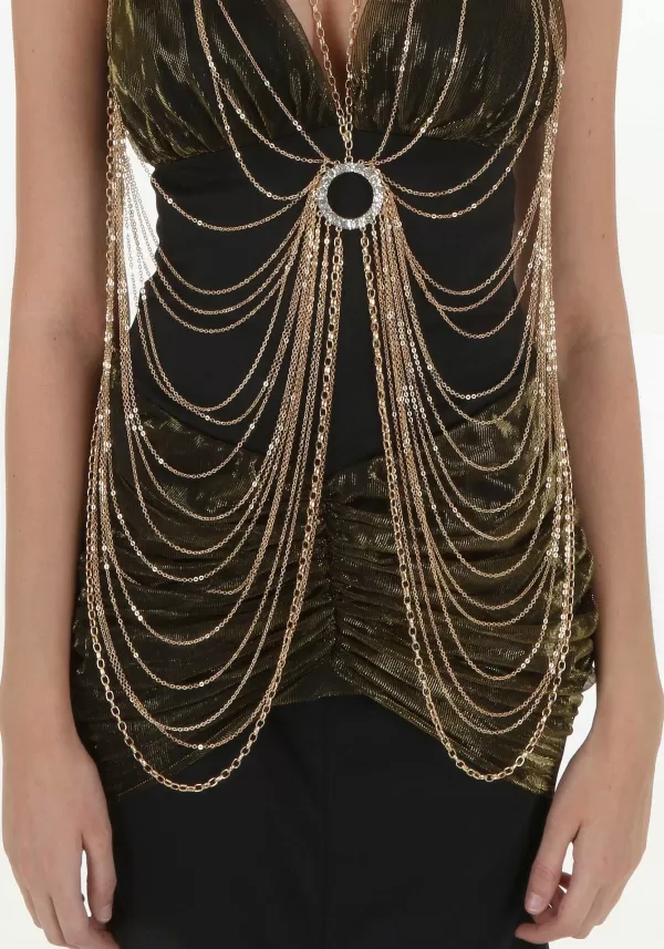 Online Adult Gold Body Chain Costume Jewelry