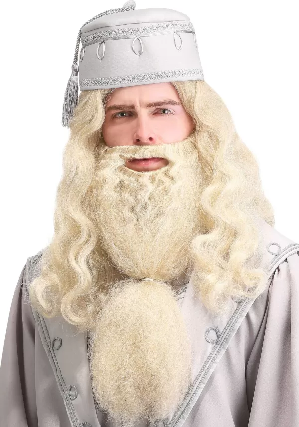 Outlet Adult Headmaster Wizard Wig And Beard Mustaches / Beards