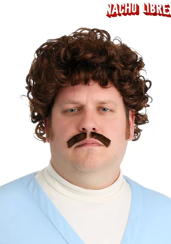 Online Adult Nacho Libre Wig & Mustache Mustaches / Beards