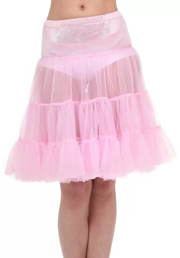 Sale Adult Pink Knee Length Crinoline Petticoats